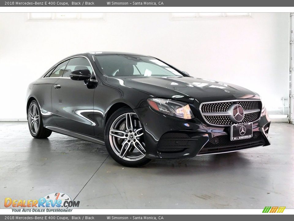 2018 Mercedes-Benz E 400 Coupe Black / Black Photo #34