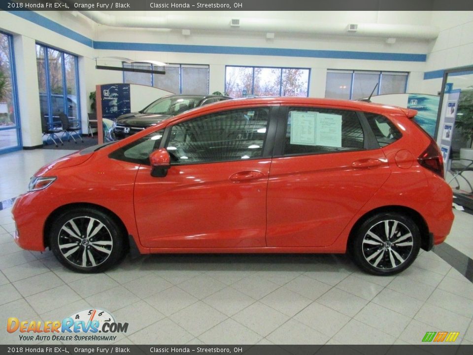 Orange Fury 2018 Honda Fit EX-L Photo #10