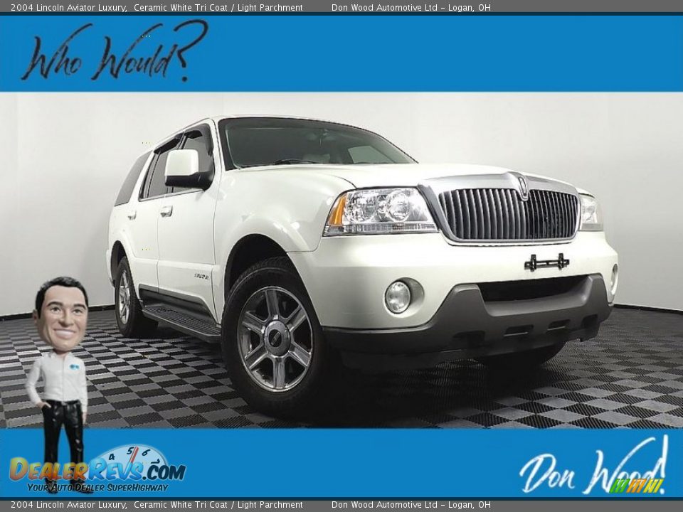 2004 Lincoln Aviator Luxury Ceramic White Tri Coat / Light Parchment Photo #1