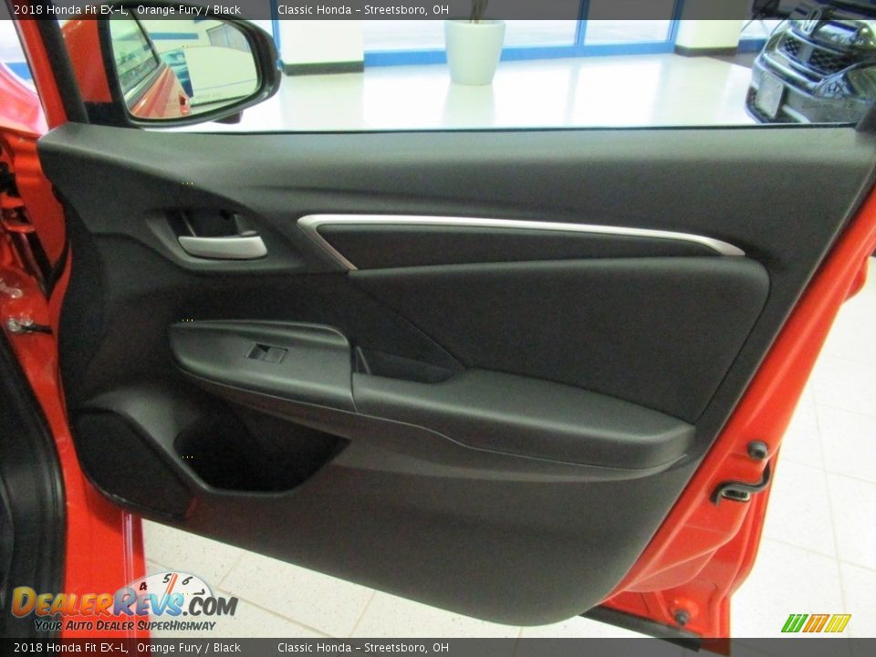 2018 Honda Fit EX-L Orange Fury / Black Photo #14