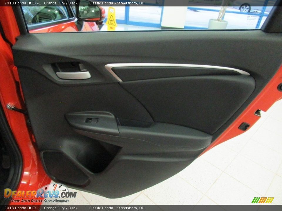 2018 Honda Fit EX-L Orange Fury / Black Photo #18