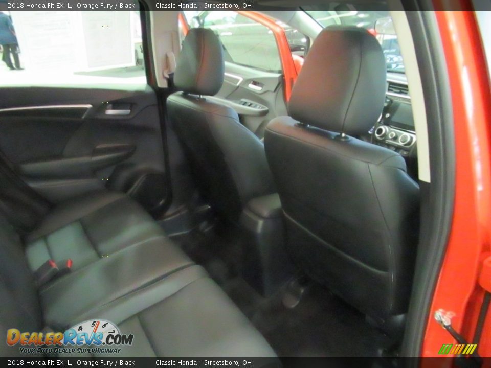 2018 Honda Fit EX-L Orange Fury / Black Photo #19