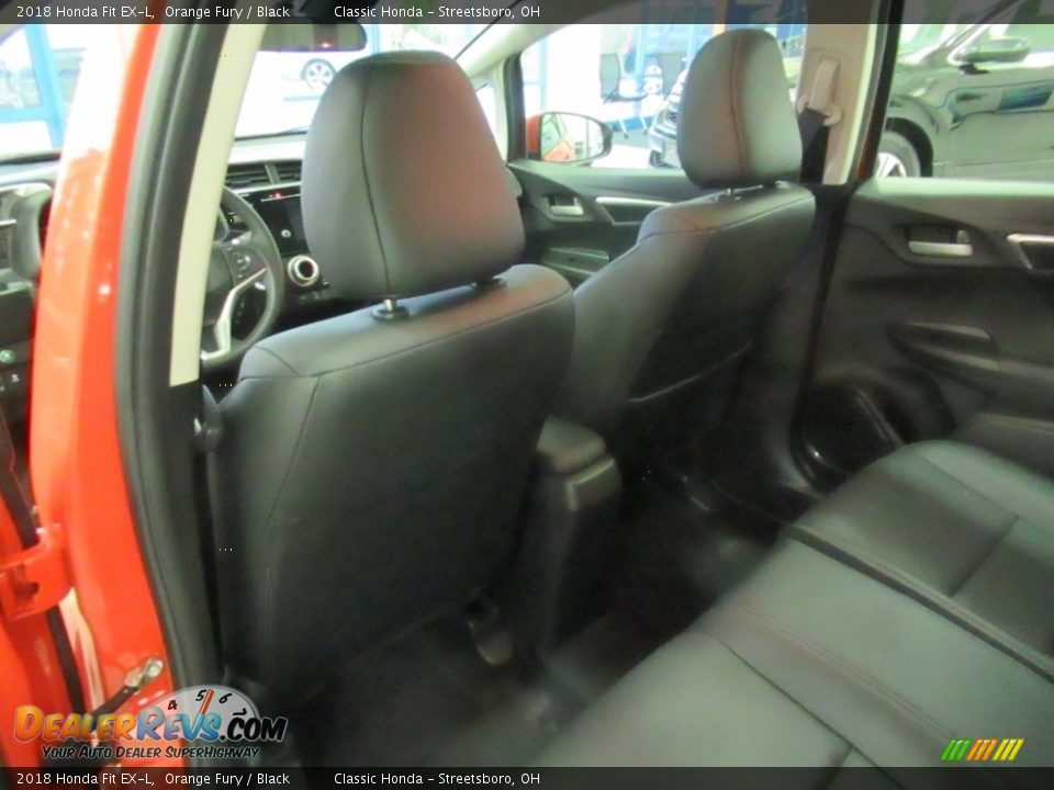 2018 Honda Fit EX-L Orange Fury / Black Photo #24