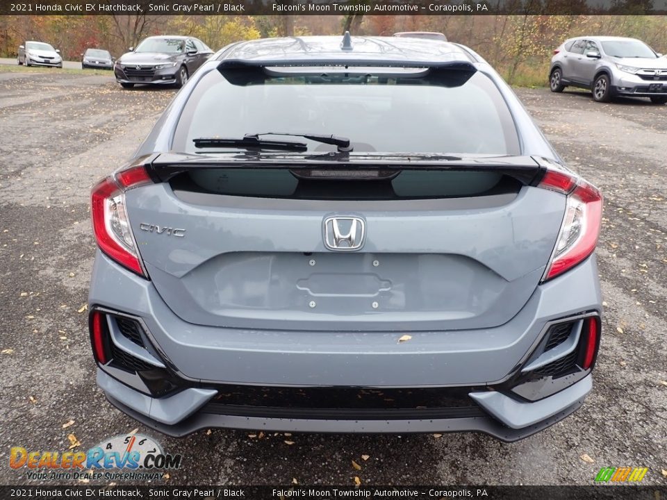 2021 Honda Civic EX Hatchback Sonic Gray Pearl / Black Photo #4