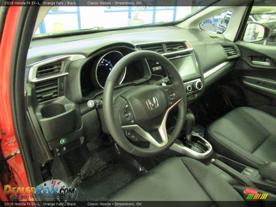 2018 Honda Fit EX-L Orange Fury / Black Photo #29