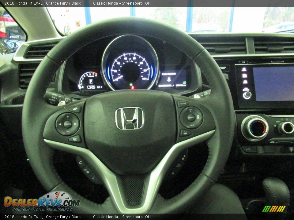 2018 Honda Fit EX-L Orange Fury / Black Photo #32