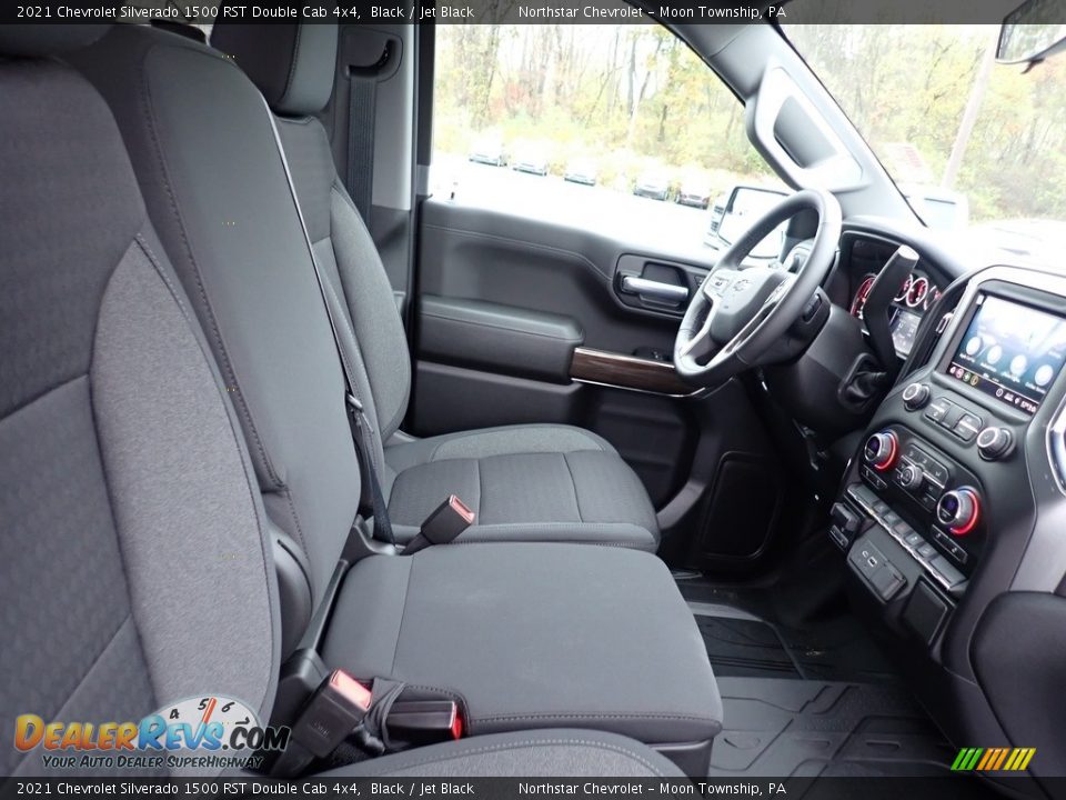 Jet Black Interior - 2021 Chevrolet Silverado 1500 RST Double Cab 4x4 Photo #10
