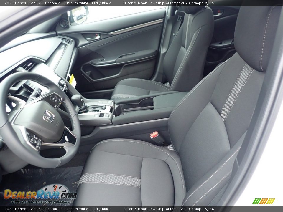 Front Seat of 2021 Honda Civic EX Hatchback Photo #8
