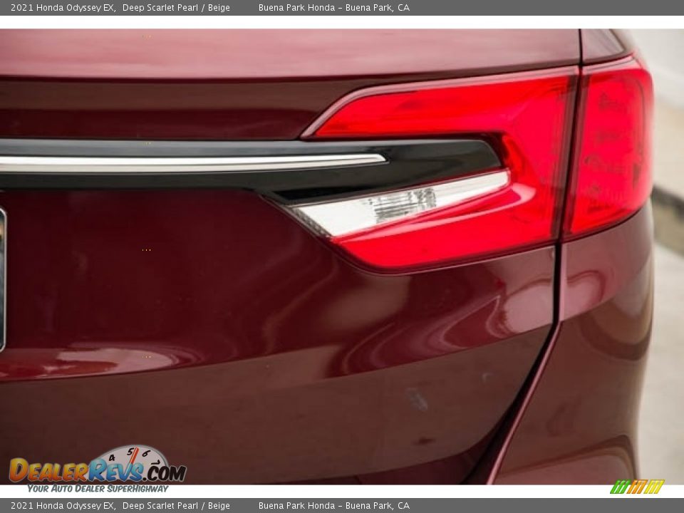 2021 Honda Odyssey EX Deep Scarlet Pearl / Beige Photo #7