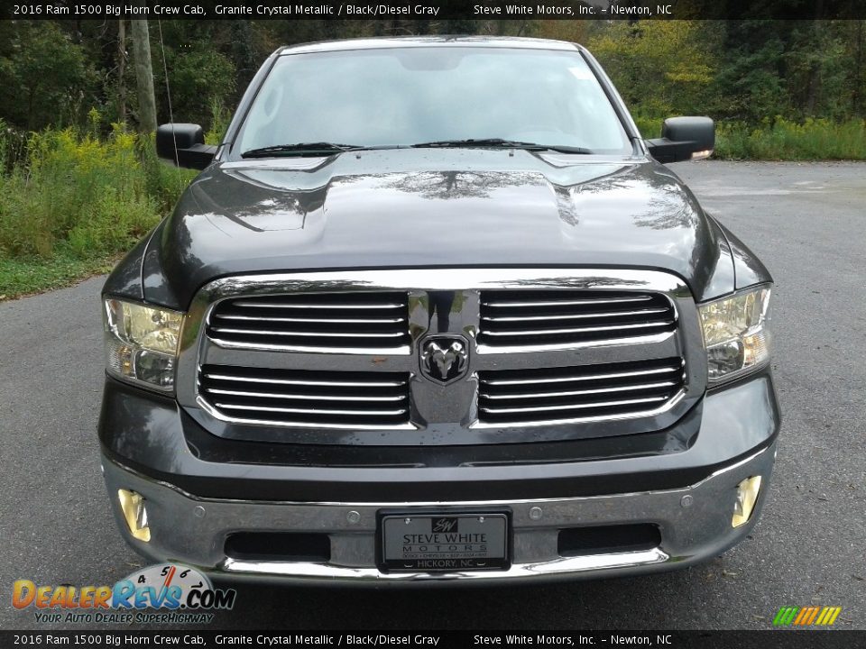 2016 Ram 1500 Big Horn Crew Cab Granite Crystal Metallic / Black/Diesel Gray Photo #3