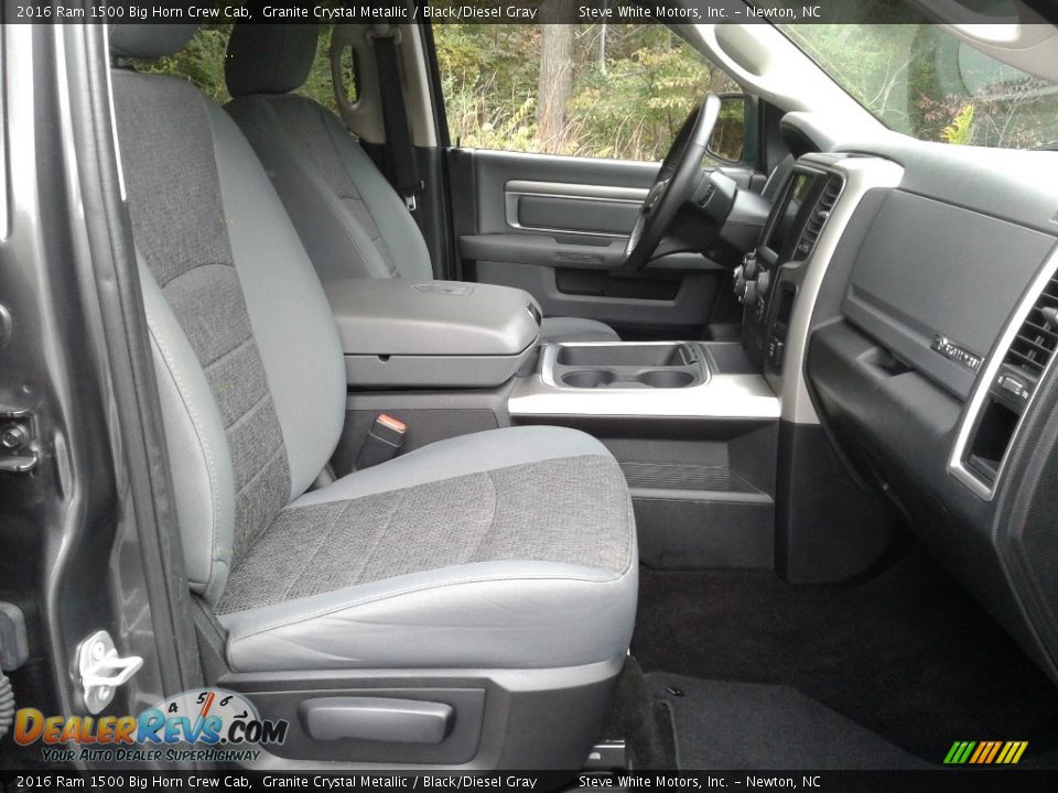 Front Seat of 2016 Ram 1500 Big Horn Crew Cab Photo #18