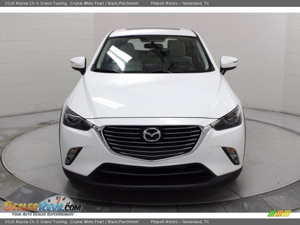 2016 Mazda CX-3 Grand Touring Crystal White Pearl / Black/Parchment Photo #3