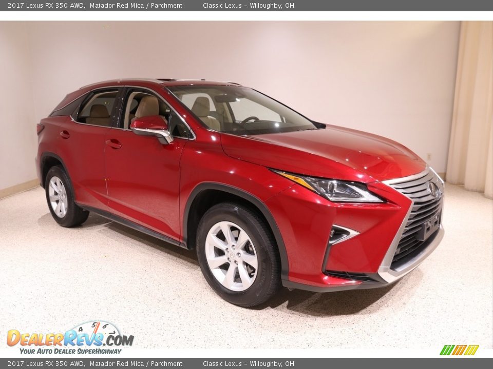 2017 Lexus RX 350 AWD Matador Red Mica / Parchment Photo #1