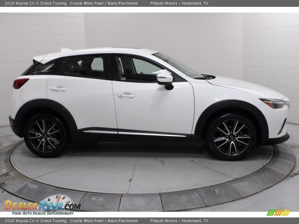 2016 Mazda CX-3 Grand Touring Crystal White Pearl / Black/Parchment Photo #12