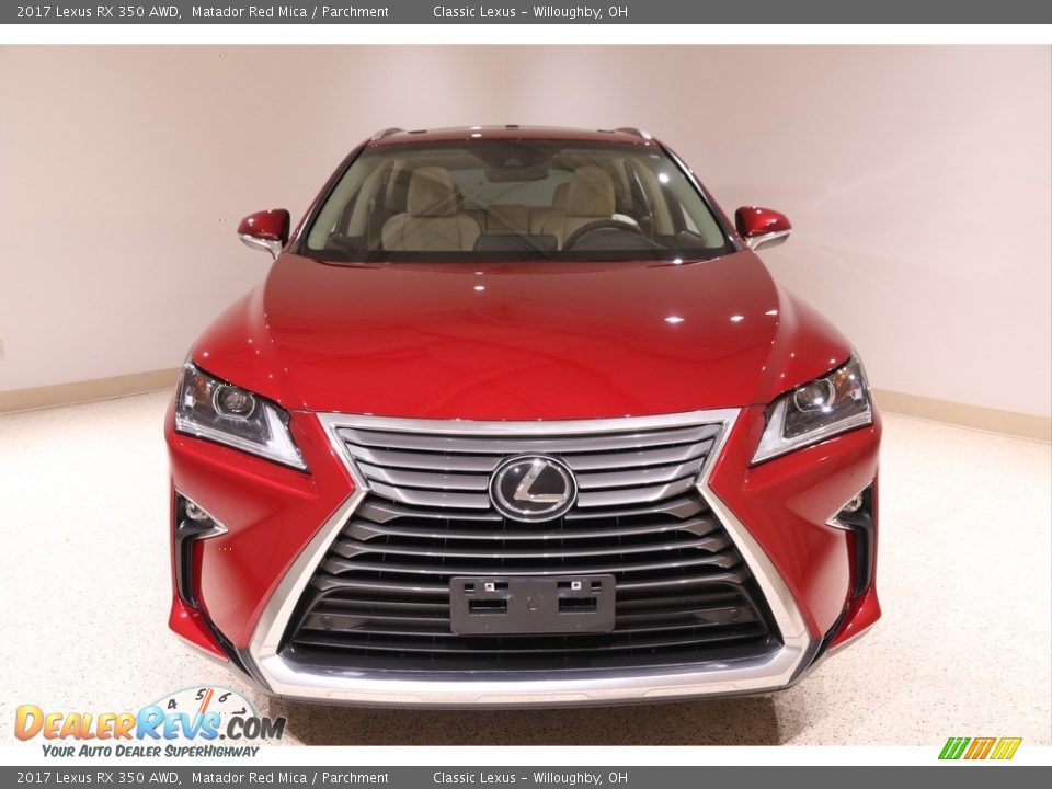 2017 Lexus RX 350 AWD Matador Red Mica / Parchment Photo #2