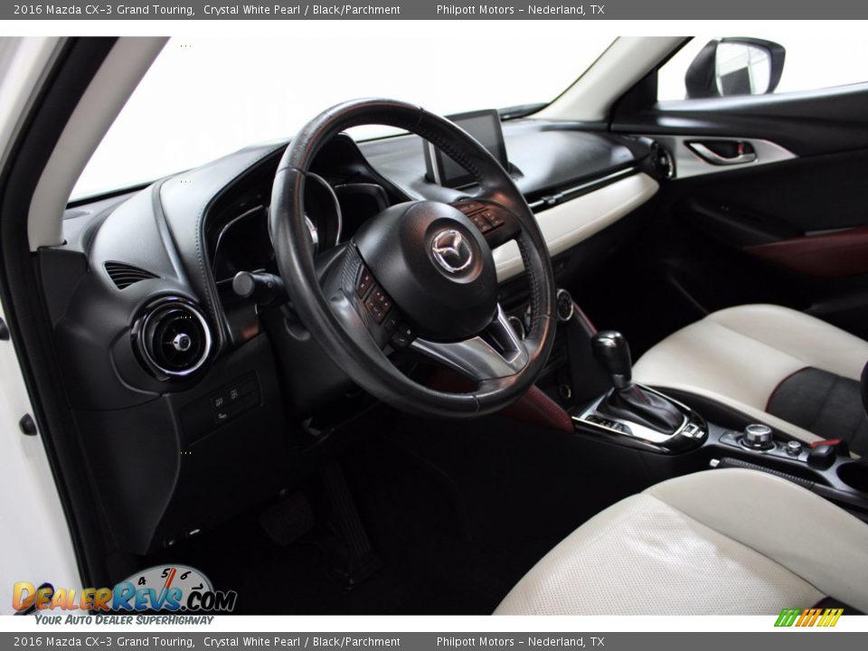 2016 Mazda CX-3 Grand Touring Crystal White Pearl / Black/Parchment Photo #15