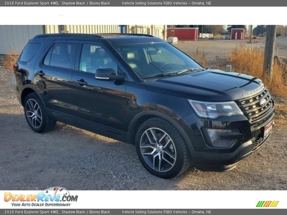 2016 Ford Explorer Sport 4WD Shadow Black / Ebony Black Photo #1