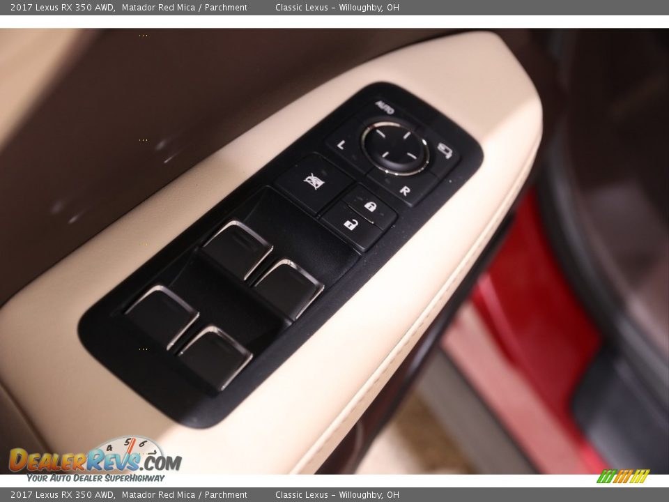 2017 Lexus RX 350 AWD Matador Red Mica / Parchment Photo #5