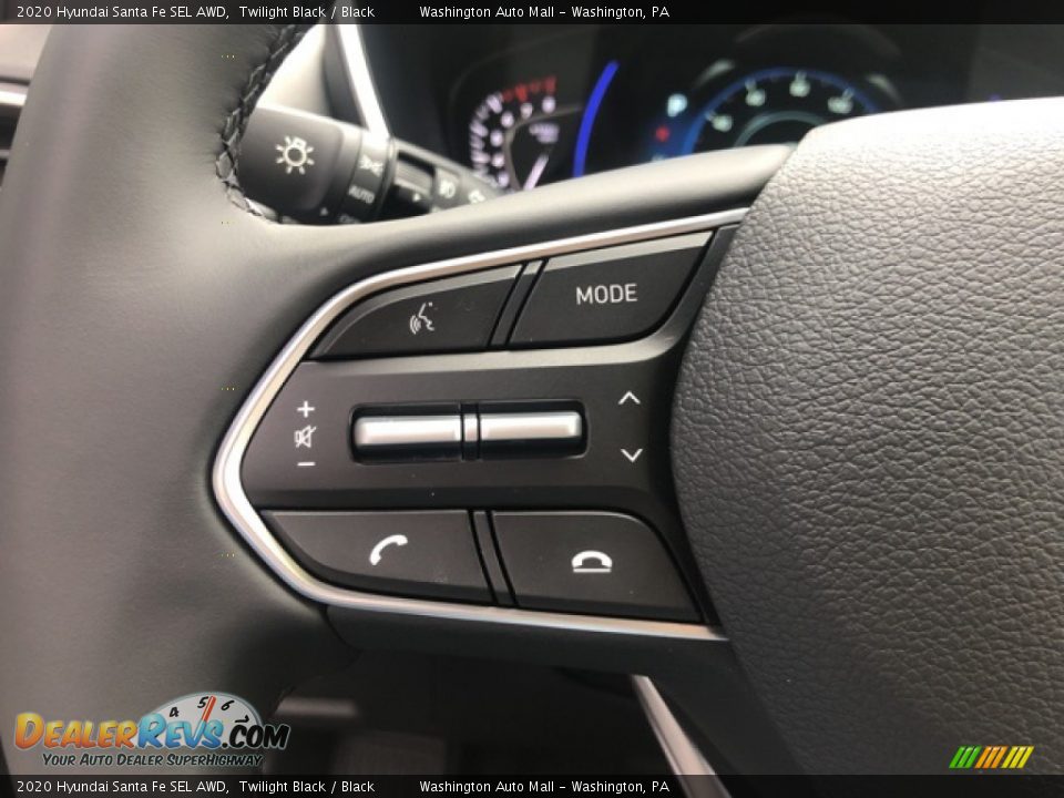 2020 Hyundai Santa Fe SEL AWD Twilight Black / Black Photo #12