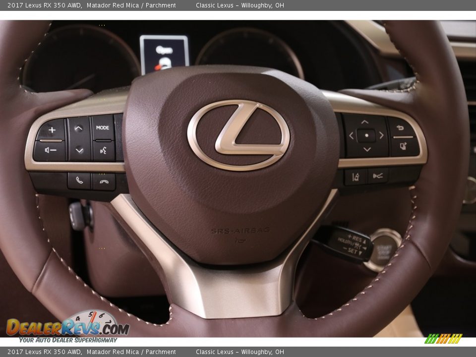 2017 Lexus RX 350 AWD Matador Red Mica / Parchment Photo #9