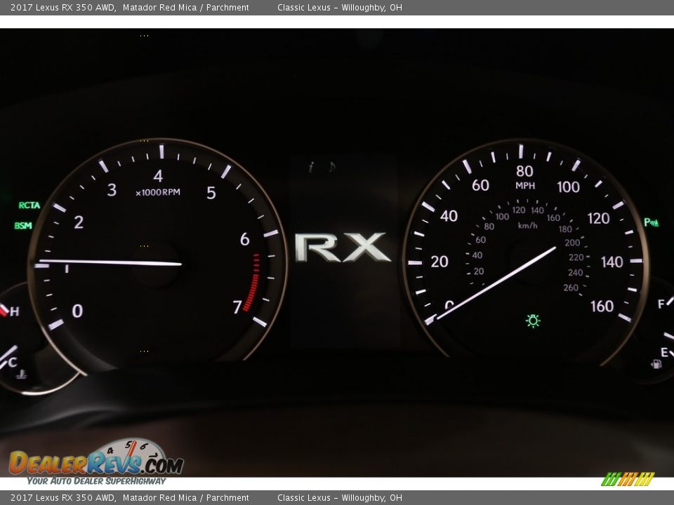 2017 Lexus RX 350 AWD Matador Red Mica / Parchment Photo #13