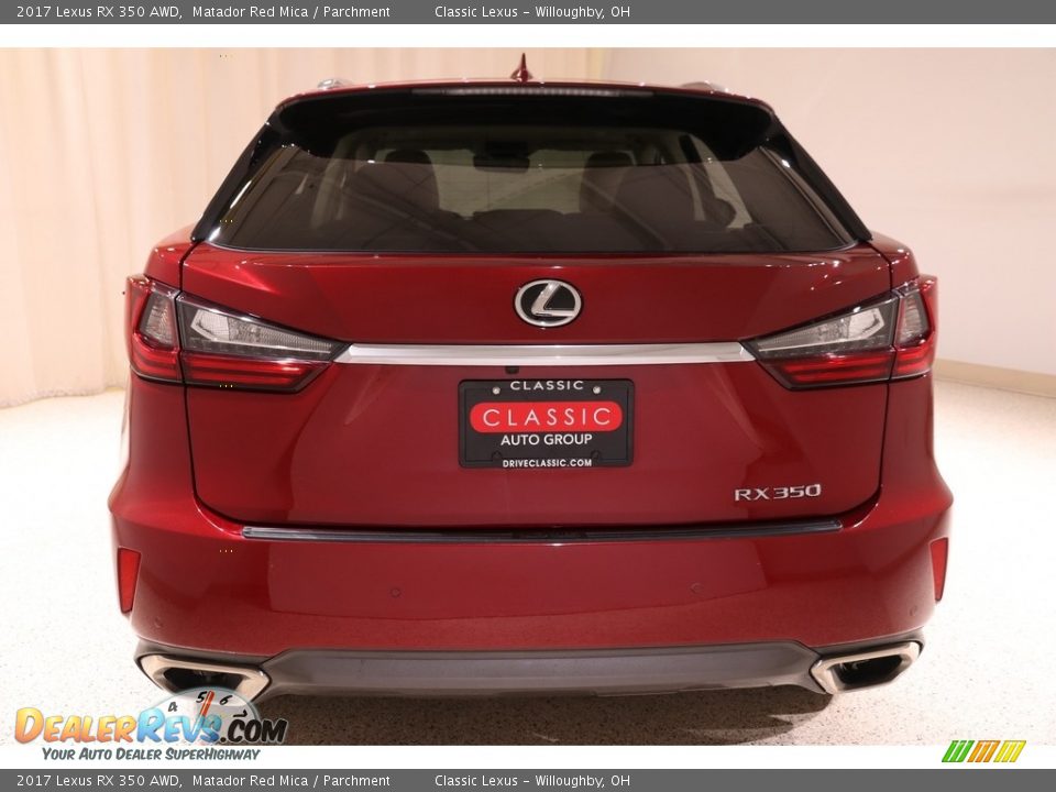 2017 Lexus RX 350 AWD Matador Red Mica / Parchment Photo #35