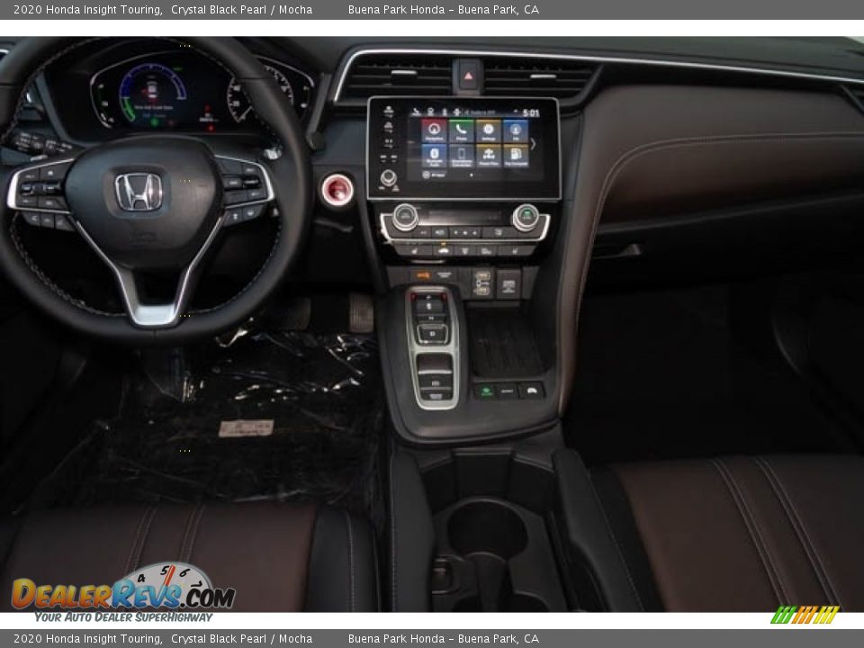 2020 Honda Insight Touring Crystal Black Pearl / Mocha Photo #19