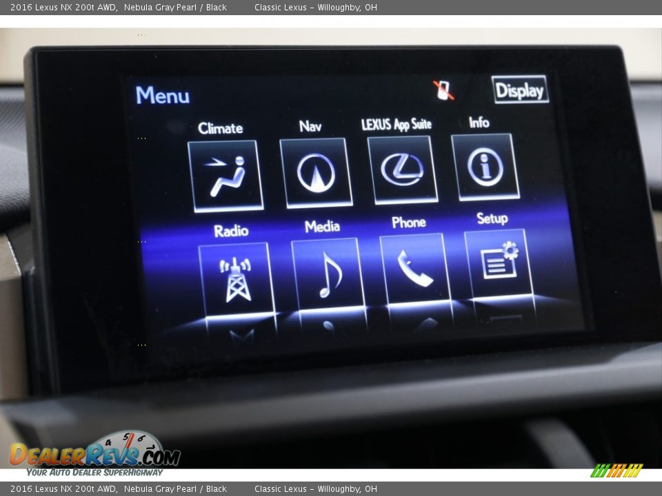 2016 Lexus NX 200t AWD Nebula Gray Pearl / Black Photo #16