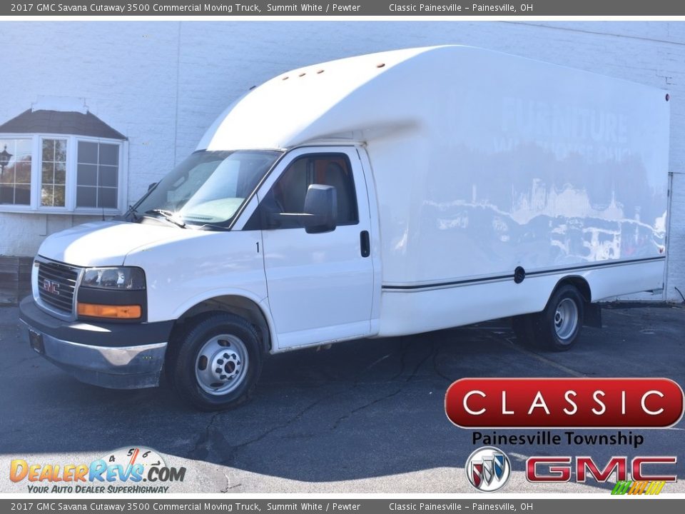 2017 GMC Savana Cutaway 3500 Commercial Moving Truck Summit White / Pewter Photo #1