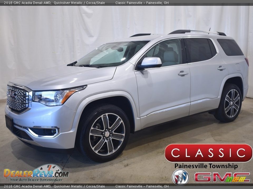 2018 GMC Acadia Denali AWD Quicksilver Metallic / Cocoa/Shale Photo #1