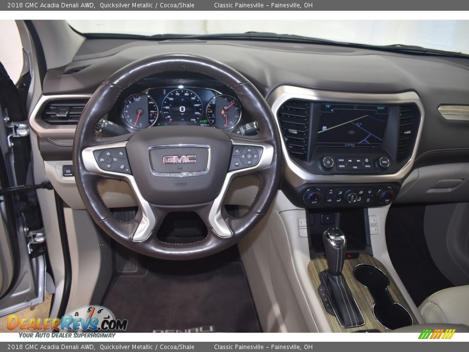 2018 GMC Acadia Denali AWD Quicksilver Metallic / Cocoa/Shale Photo #12