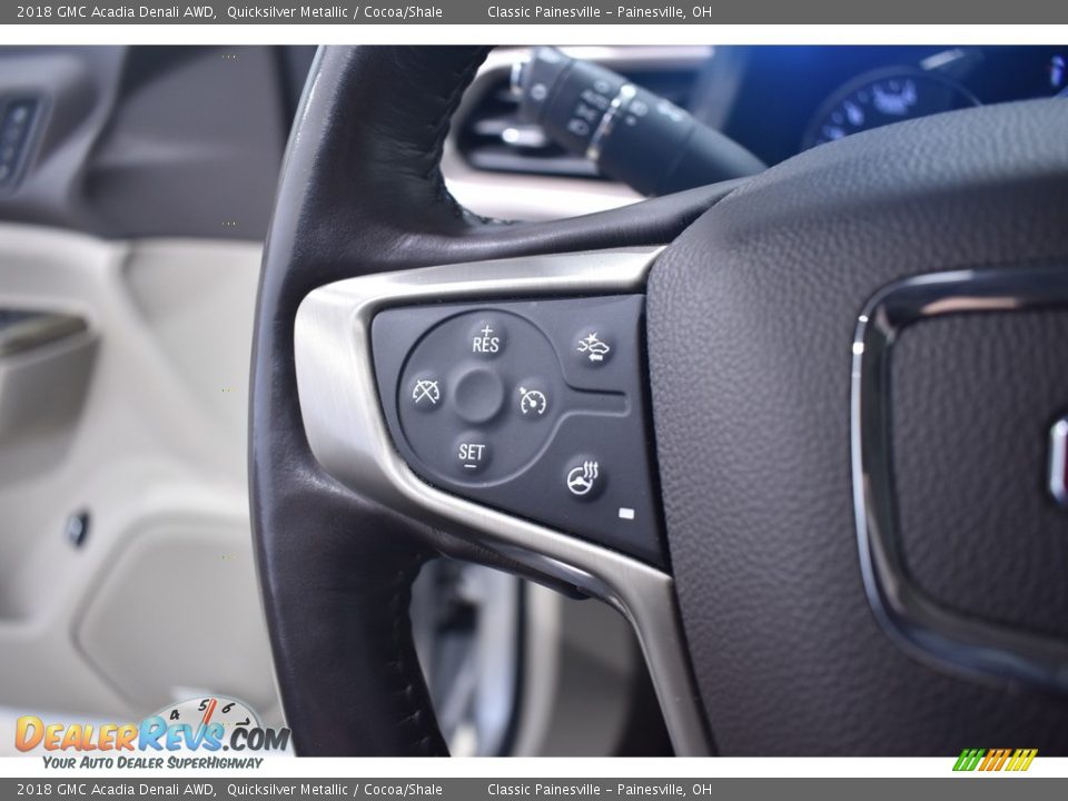 2018 GMC Acadia Denali AWD Quicksilver Metallic / Cocoa/Shale Photo #14
