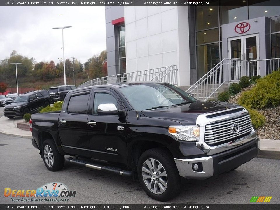 2017 Toyota Tundra Limited CrewMax 4x4 Midnight Black Metallic / Black Photo #1