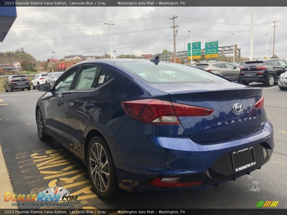 2020 Hyundai Elantra Value Edition Lakeside Blue / Gray Photo #3