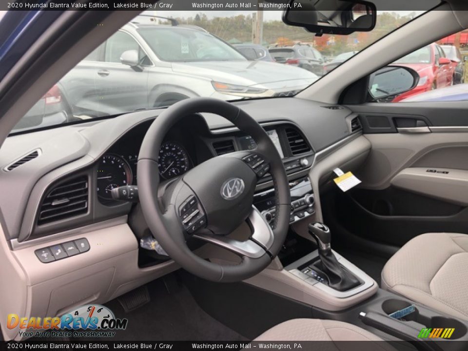 2020 Hyundai Elantra Value Edition Lakeside Blue / Gray Photo #5