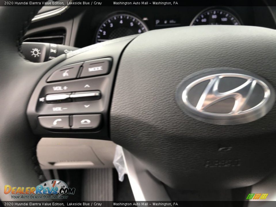 2020 Hyundai Elantra Value Edition Lakeside Blue / Gray Photo #10