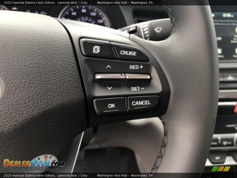 2020 Hyundai Elantra Value Edition Lakeside Blue / Gray Photo #11