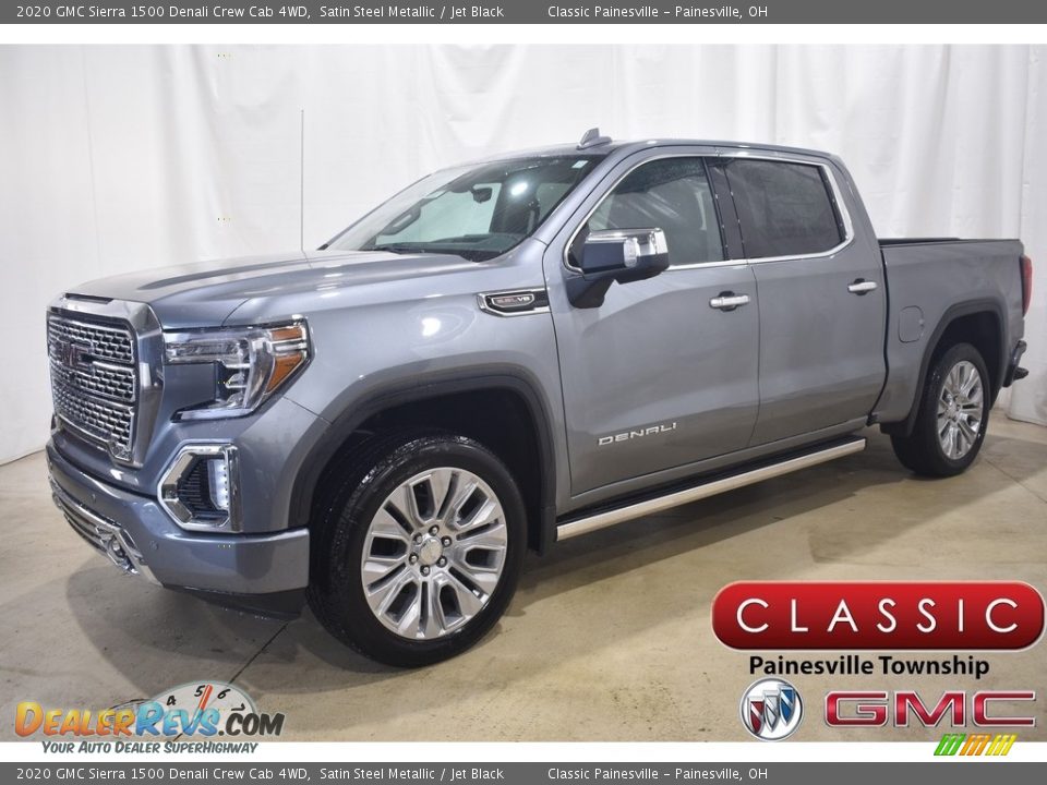 2020 GMC Sierra 1500 Denali Crew Cab 4WD Satin Steel Metallic / Jet Black Photo #1