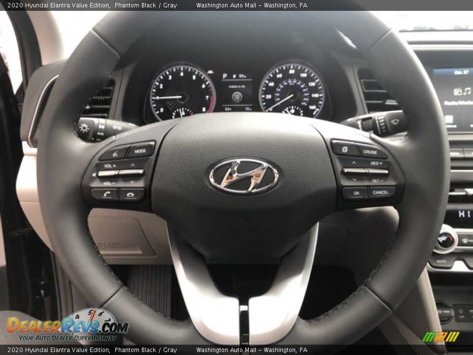 2020 Hyundai Elantra Value Edition Phantom Black / Gray Photo #11