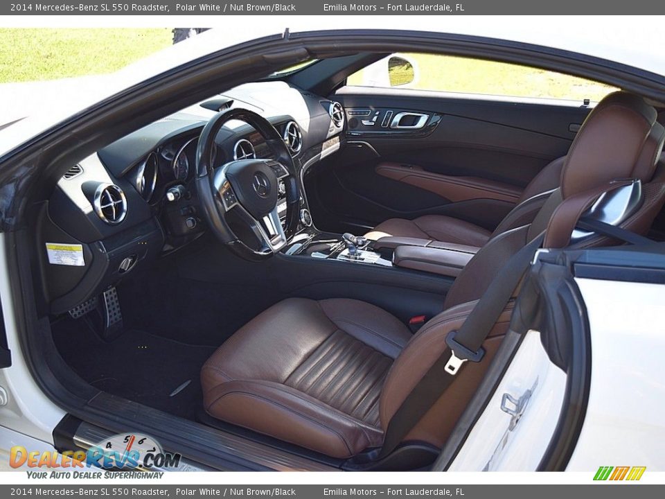 Nut Brown/Black Interior - 2014 Mercedes-Benz SL 550 Roadster Photo #29