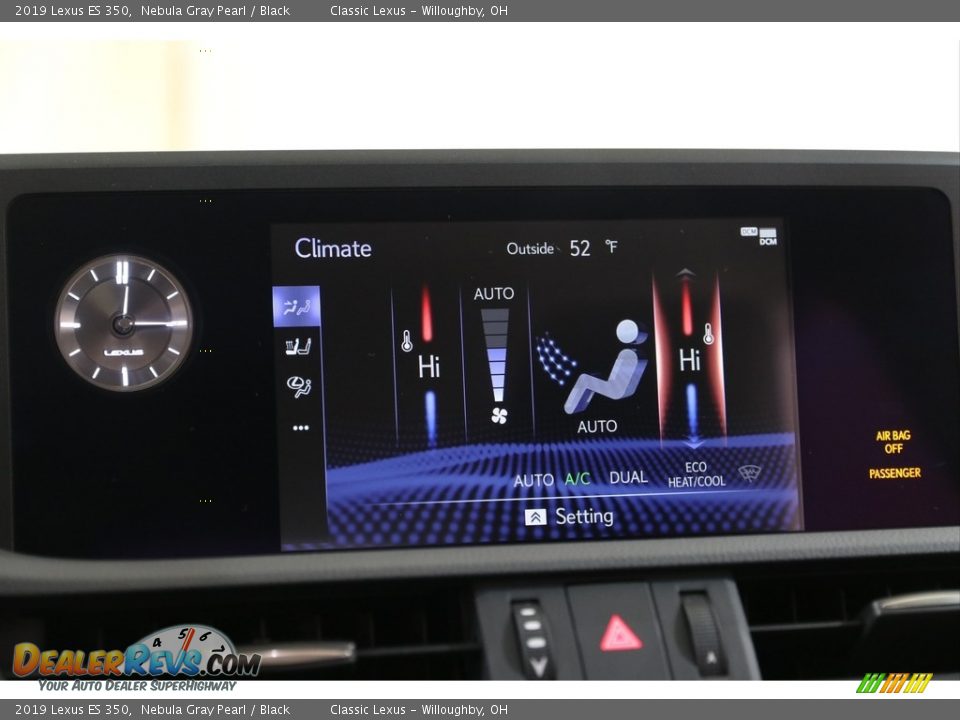 2019 Lexus ES 350 Nebula Gray Pearl / Black Photo #14