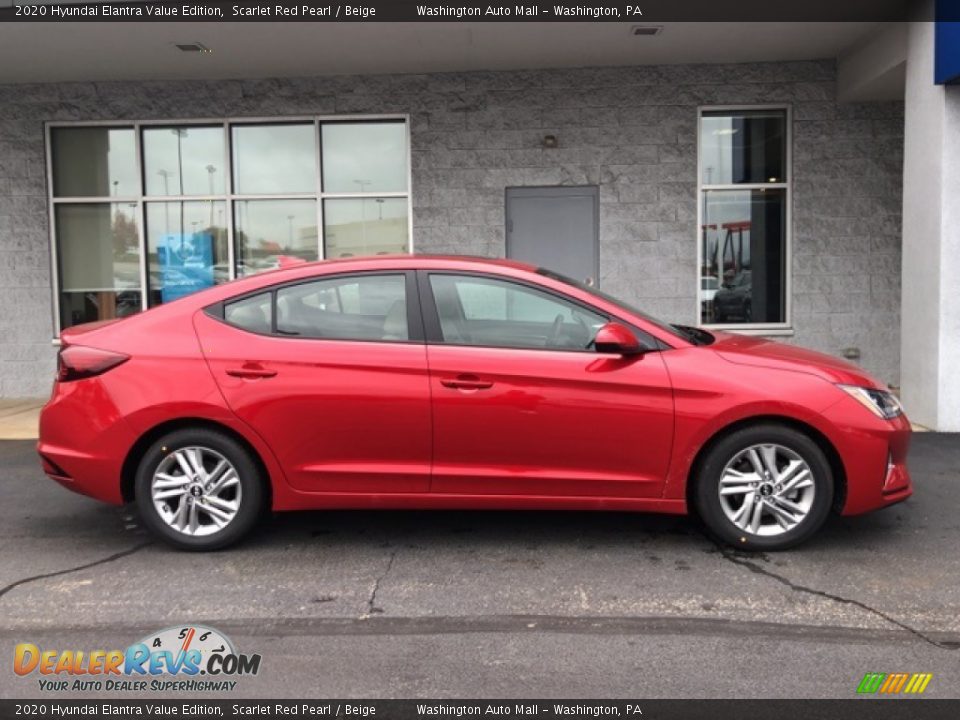 2020 Hyundai Elantra Value Edition Scarlet Red Pearl / Beige Photo #2