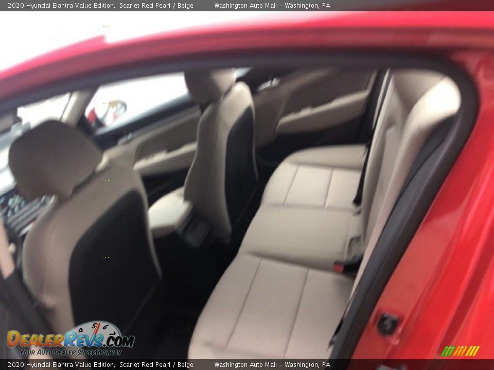 2020 Hyundai Elantra Value Edition Scarlet Red Pearl / Beige Photo #5