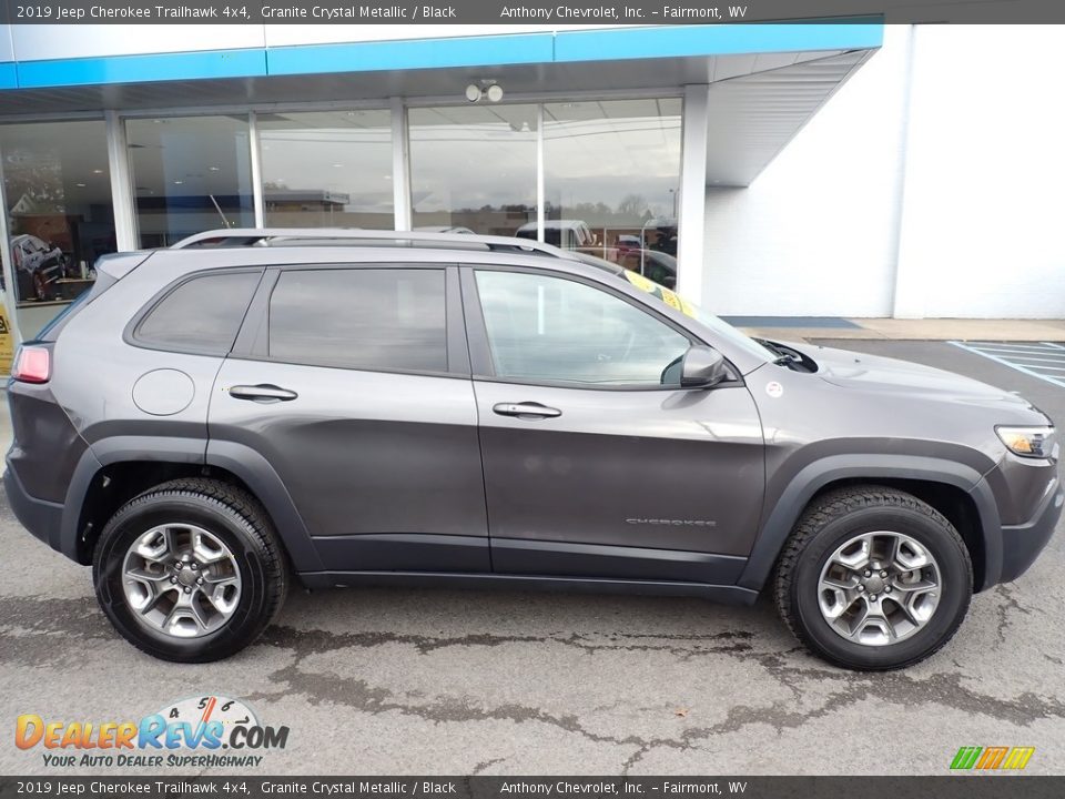 2019 Jeep Cherokee Trailhawk 4x4 Granite Crystal Metallic / Black Photo #3