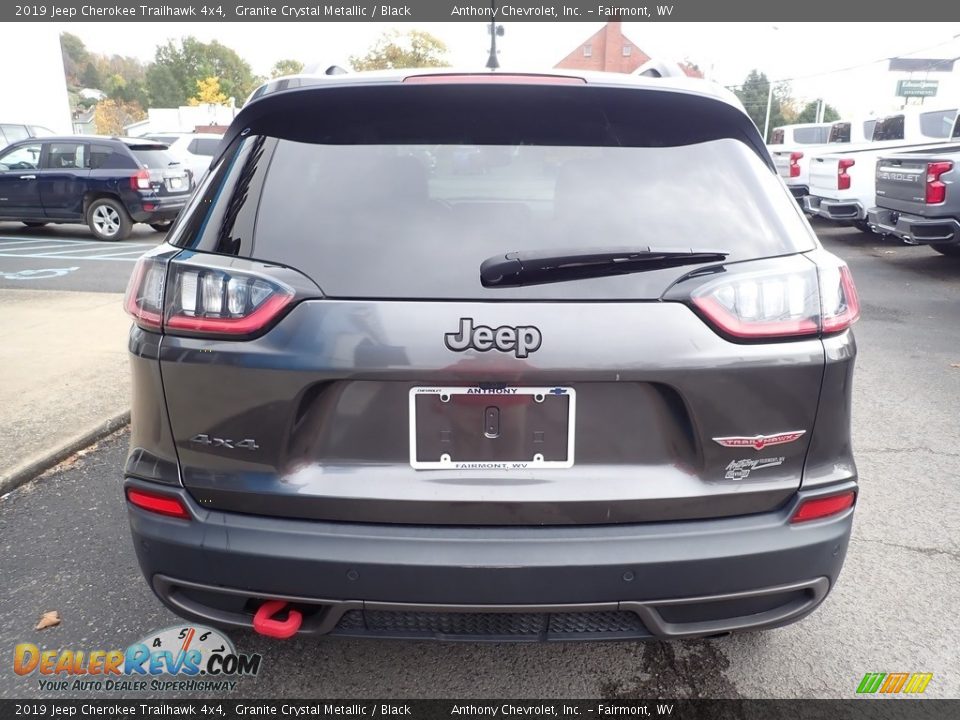 2019 Jeep Cherokee Trailhawk 4x4 Granite Crystal Metallic / Black Photo #5