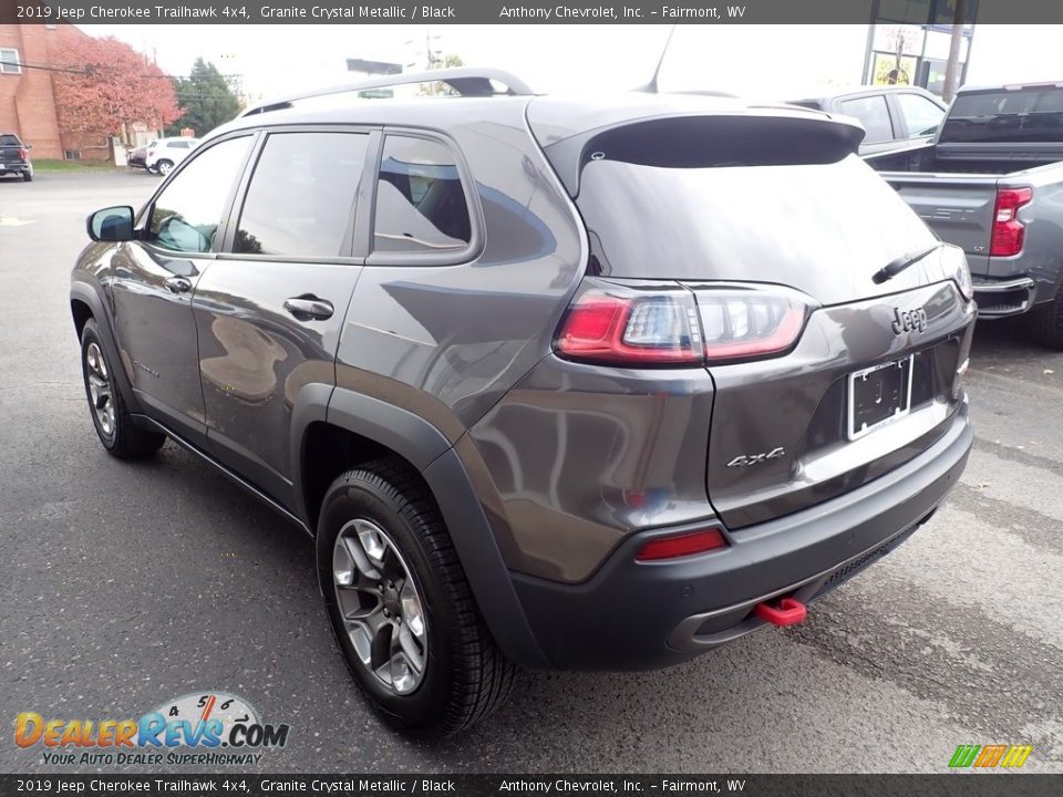 2019 Jeep Cherokee Trailhawk 4x4 Granite Crystal Metallic / Black Photo #6