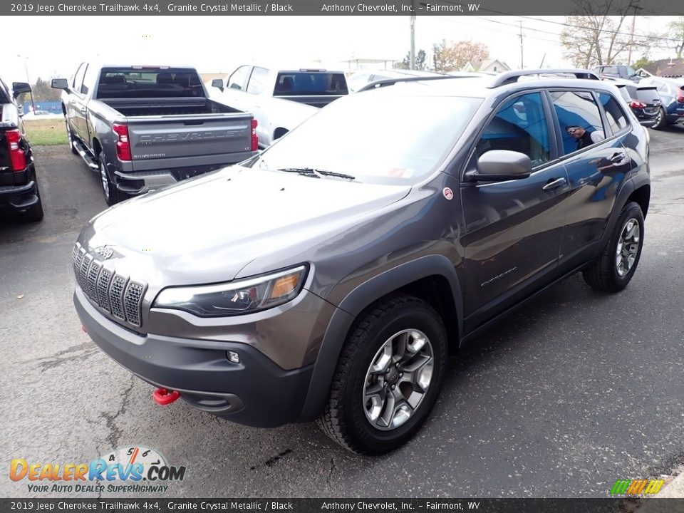 2019 Jeep Cherokee Trailhawk 4x4 Granite Crystal Metallic / Black Photo #7