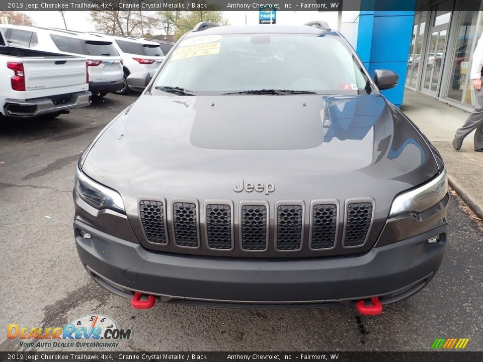 2019 Jeep Cherokee Trailhawk 4x4 Granite Crystal Metallic / Black Photo #8