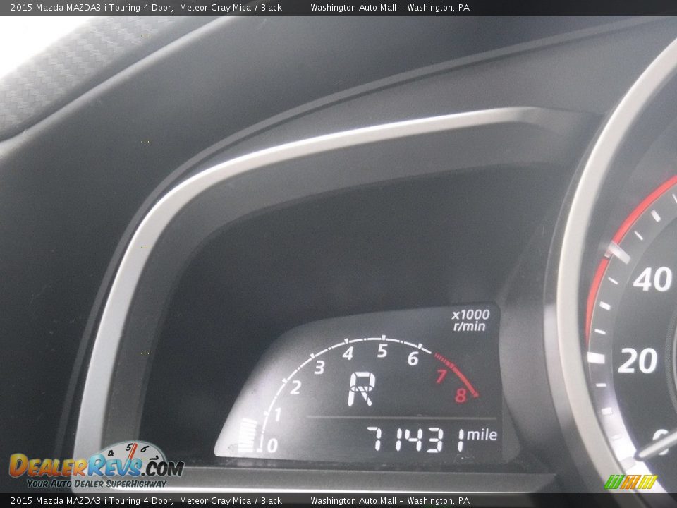 2015 Mazda MAZDA3 i Touring 4 Door Meteor Gray Mica / Black Photo #28