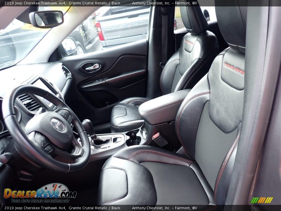 2019 Jeep Cherokee Trailhawk 4x4 Granite Crystal Metallic / Black Photo #14